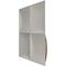 Ekena Millwork 19 5/8in. W x 19 5/8in. H Smith EnduraWall Decorative 3D Wall Panel Covers 2.67 Sq. Ft. WP20X20SMCAB - alternate 3
